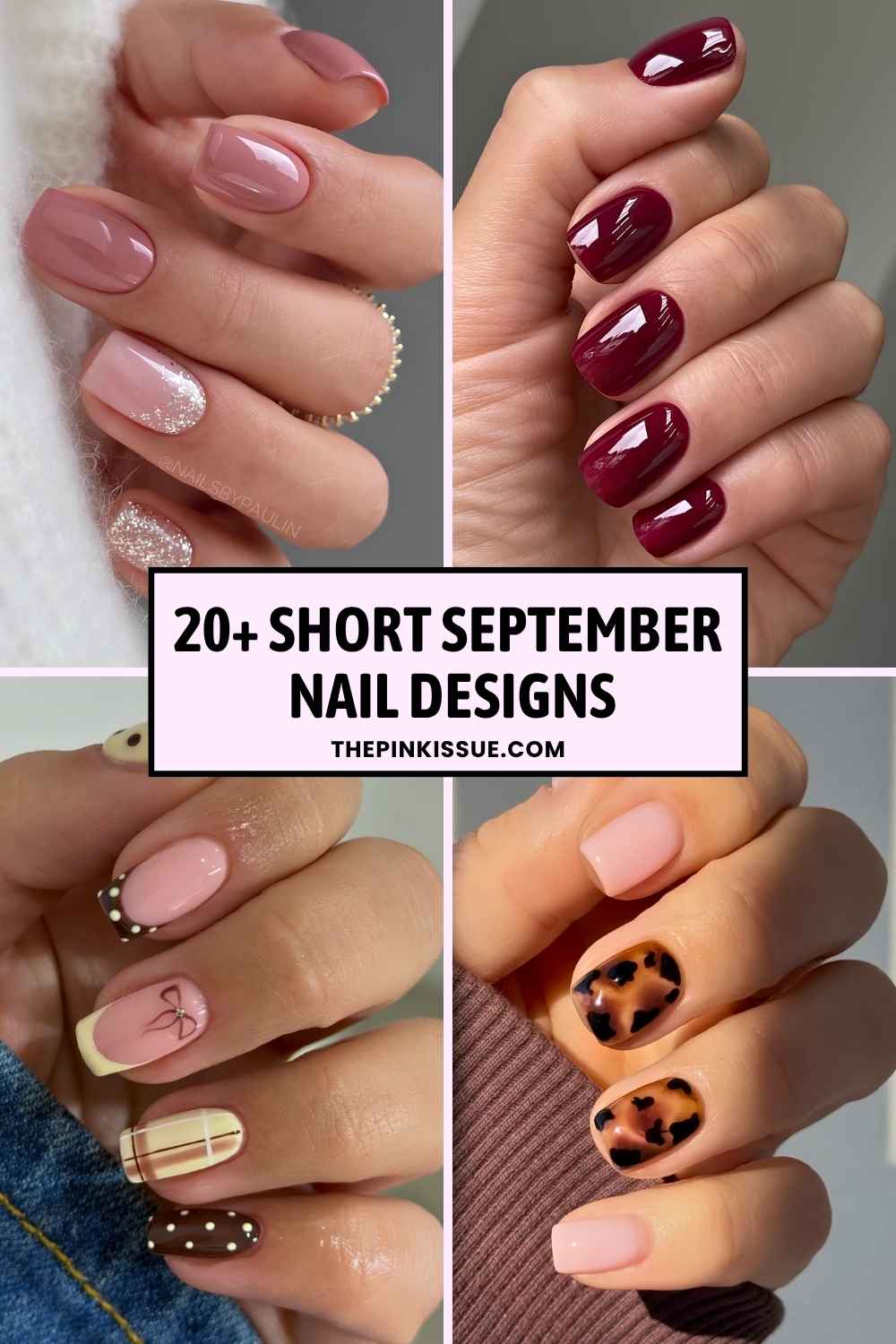 Short September nails Pinterest