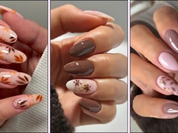 Autum leaf nail designs