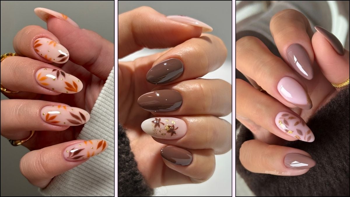 Autum leaf nail designs