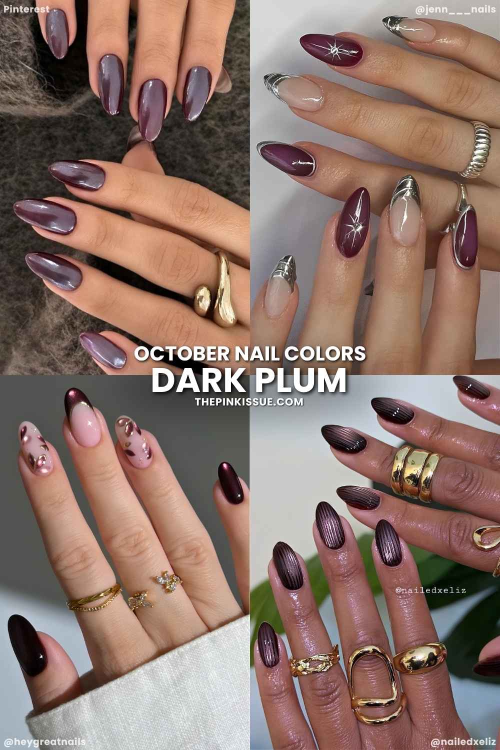 Dark plum manis for October