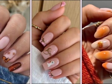 Pumpkin nail designs